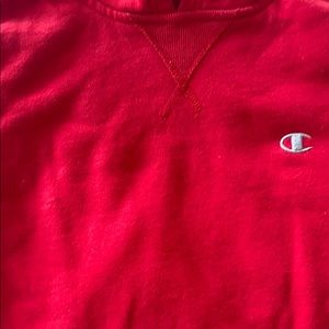 Red Champion hoodie